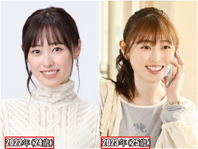 24歳と25歳の福原遥