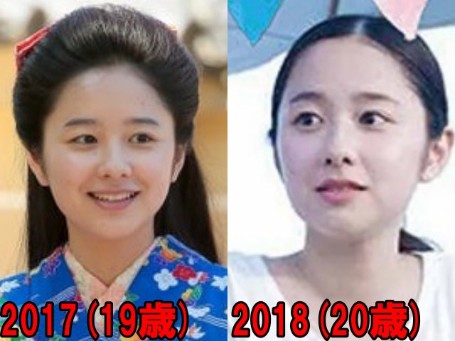 堀田真由の2017年と2018年の画像