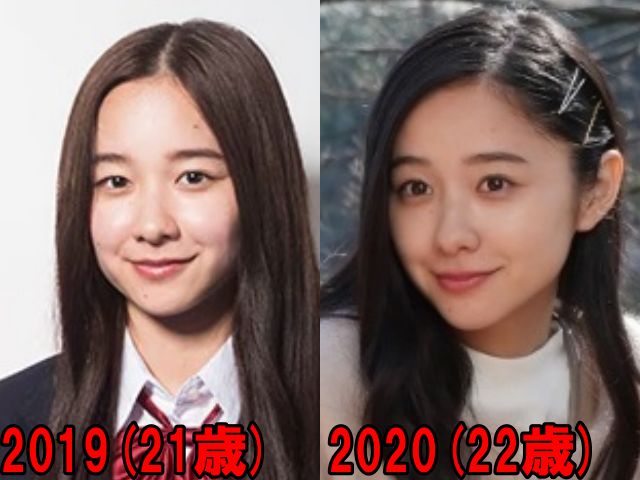 堀田真由の2019年と2020年の画像