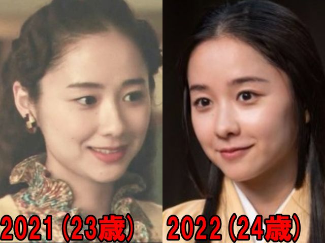 堀田真由の2021年と2022年の画像