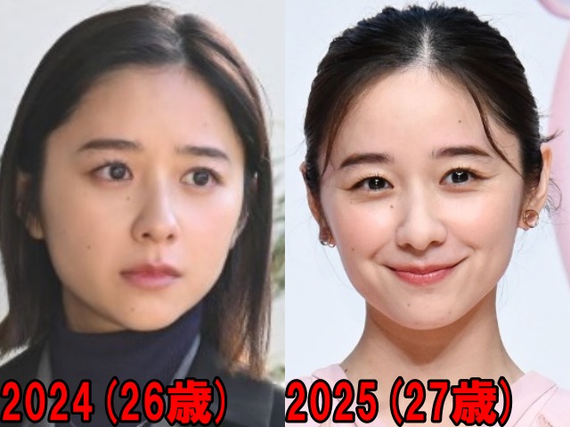 堀田真由の2024年と2025年の画像
