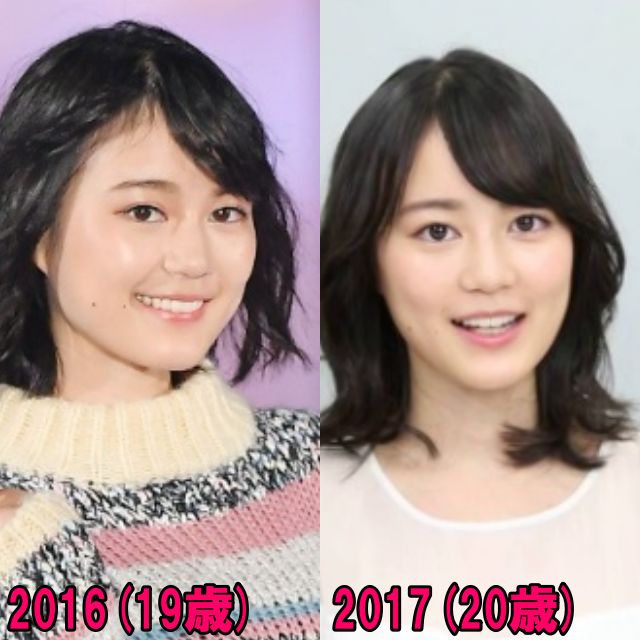 生田絵梨花の2016年と2017年の比較画像