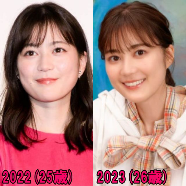 生田絵梨花の2022年と2023年の比較画像