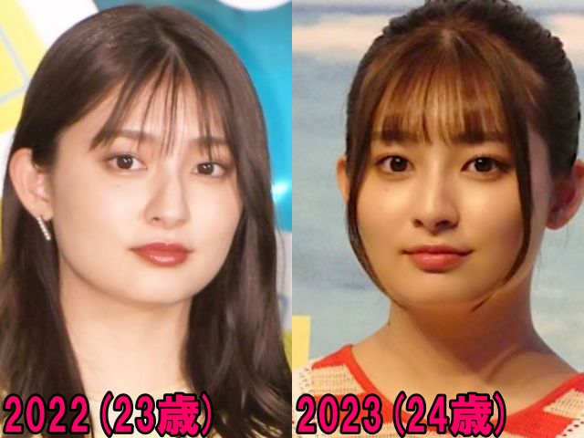 吉川愛の2022年と2023年の比較画像