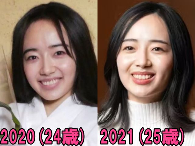 森田望智の2020年と2021年の画像