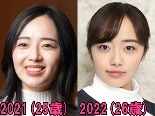 森田望智の2021年と2022年の画像