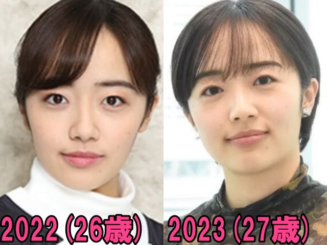 森田望智の2022年と2023年の画像