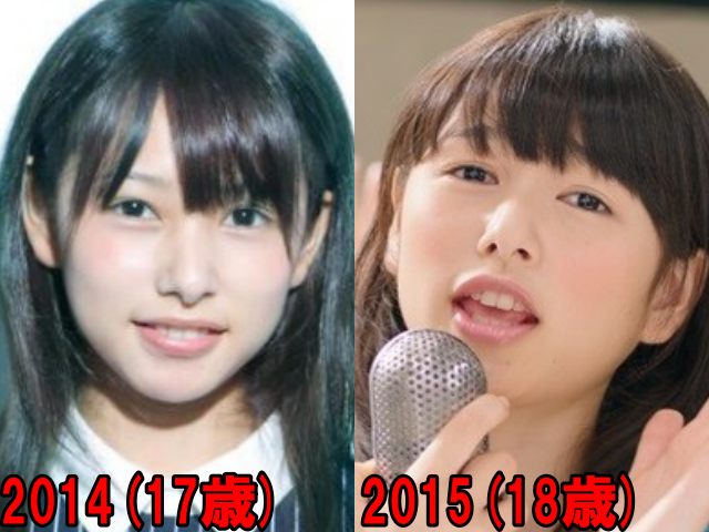 桜井日奈子の2014年と2015年の画像