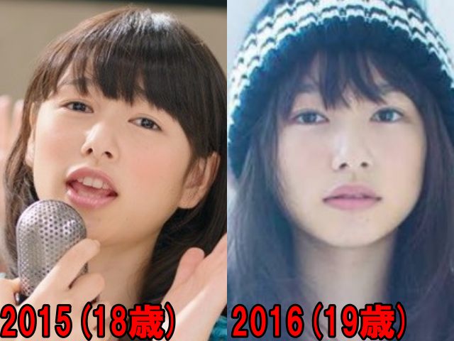 桜井日奈子の2015年と2016年の画像