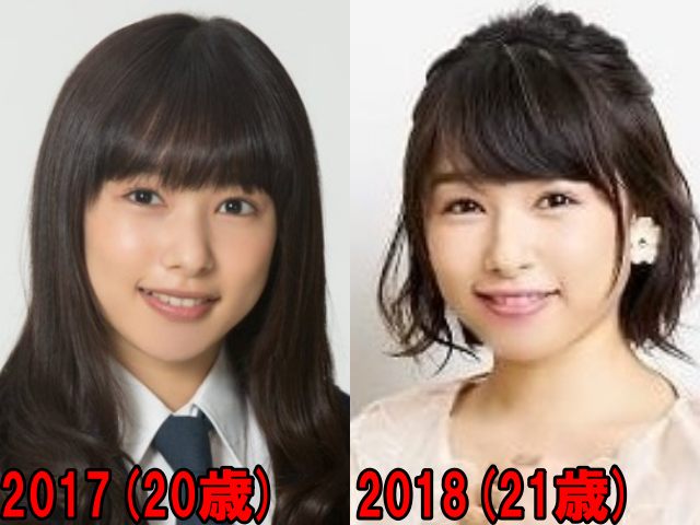 桜井日奈子の2017年と2018年の画像