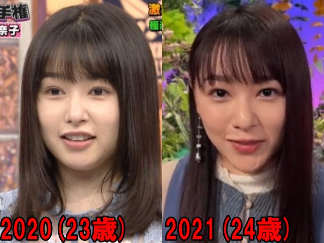 桜井日奈子の2020年と2021年の画像