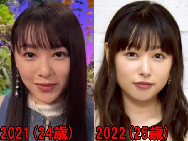 桜井日奈子の2021年と2022年の画像