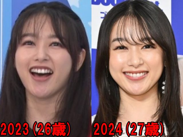 桜井日奈子の2023年と2024年の画像