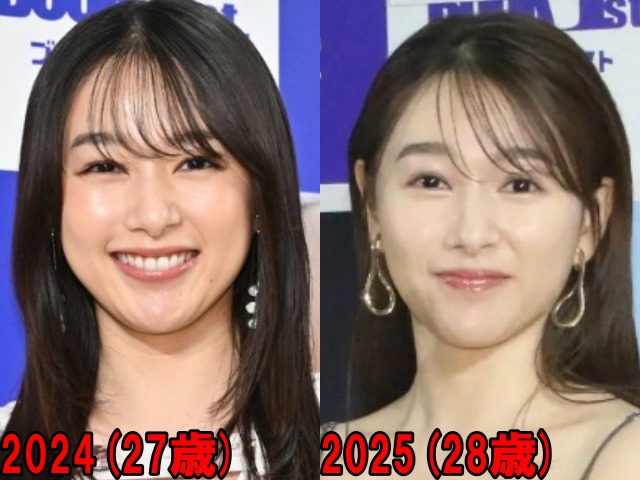 桜井日奈子の2024年と2025年の画像