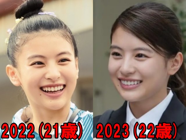 出口夏希の2022年と2023年の画像