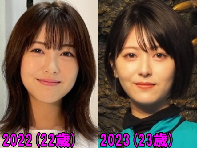 浜辺美波の2022年と2023年の画像