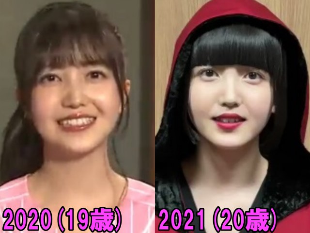 久保史緒里の2020年と2021年の画像