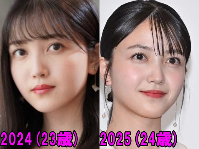 久保史緒里の2024年と2025年の画像