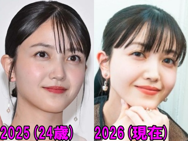 久保史緒里の2025年と2026年の画像
