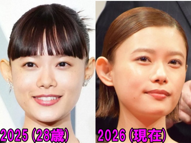 杉咲花の2025年と2026年の画像