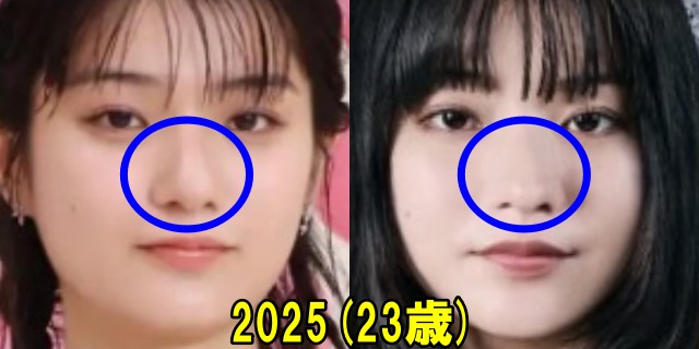 蒔田彩珠の2025年の鼻の画像