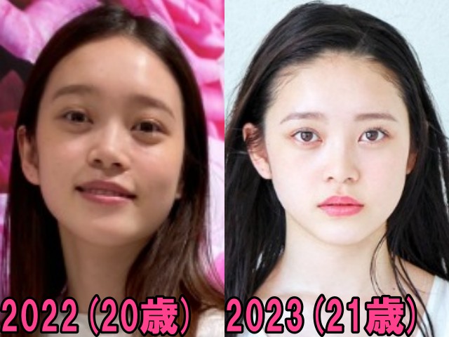 高石あかりの2022年と2023年の画像