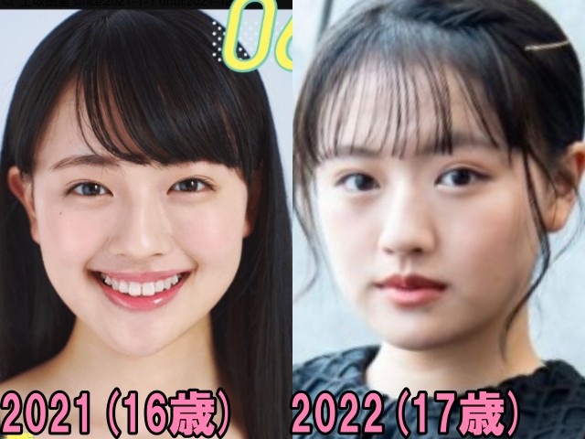 上坂樹里の2021年と2022年の画像