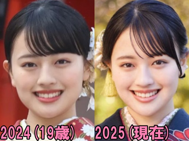 上坂樹里の2024年と2025年の画像