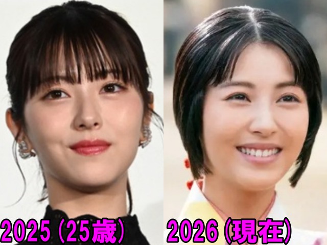 浜辺美波の2025年と2026年の画像