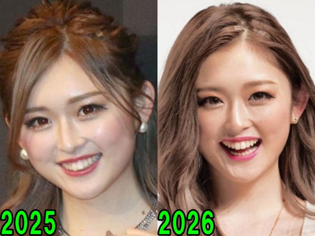 ゆうちゃみの2025年と2026年の画像