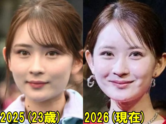 畑芽育の2025年と2026年の画像