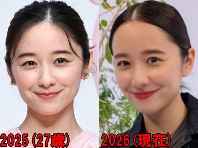 堀田真由の2025年と2026年の画像