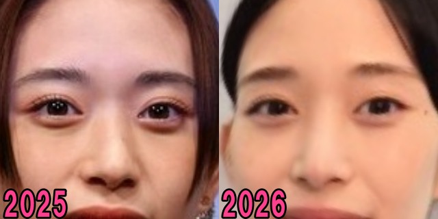森川葵の2025年と2026年の目の画像